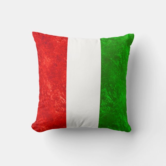 Italiaans Vlagontwerp Kussen (Voorkant)