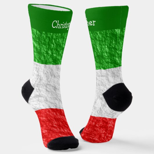 Italiaans Vlagontwerp Sokken (Gebogen)