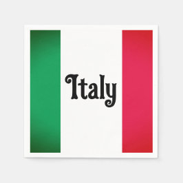 Italiaans vlagpapier Napkins Servet