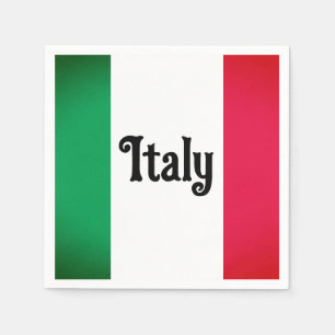 Italiaans vlagpapier Napkins Servet