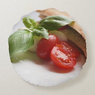 Italiaans voedsel rond kussen