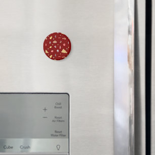 Italiaans voedselpatroon. Naadloze Italiaanse voed Magneet