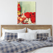  Italiaans voedseltomatenpuin Canvas Afdruk (Insitu (Slaapkamer))