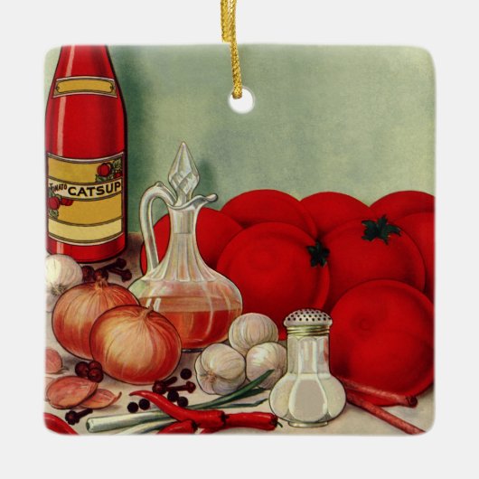  Italiaans voedseltomatenpuin Keramisch Ornament (Voorkant)