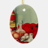  Italiaans voedseltomatenpuin Keramisch Ornament (Achterkant)