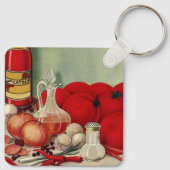  Italiaans voedseltomatenpuin Sleutelhanger (Achterkant)