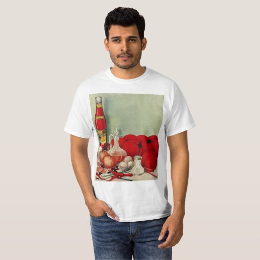 Italiaans voedseltomatenpuin T-shirt (Voorkant volledig)