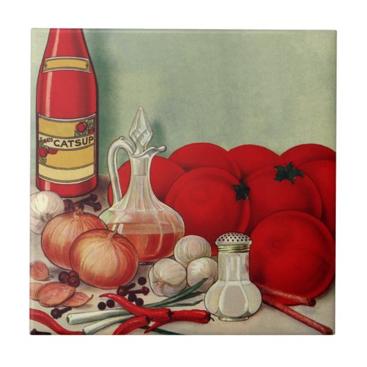  Italiaans voedseltomatenpuin Tegeltje (Voorkant)