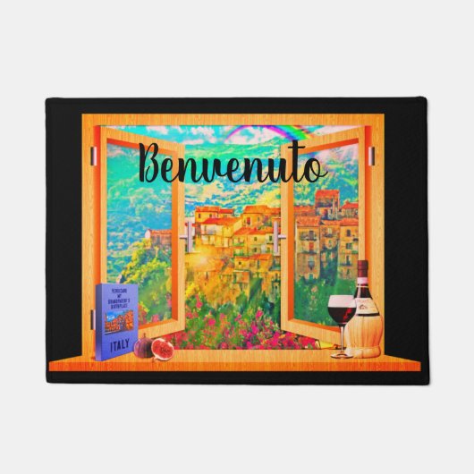 Italiaans voor Welkom op Doormat Deurmat (Voorkant)