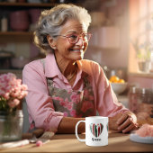 Italiaans Vreugde: Gepersonaliseerd Vlag Hart Mok