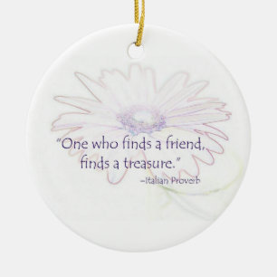 Italiaans vriendschap Proverb Ornament