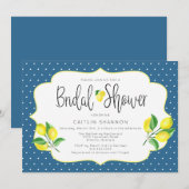 Italiaans Vrijgezellenfeest Citrus Lemon Invitatio Kaart (Voorkant / Achterkant)