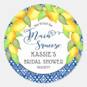 Italiaans Vrijgezellenfeest Klassiek Ronde Sticker (Voorkant)