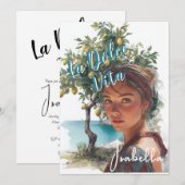 Italiaans Vrijgezellenfeest La Dolce Vita Kaart (Voorkant / Achterkant)