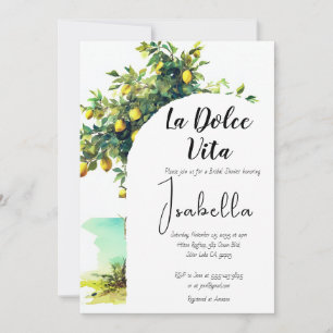 Italiaans Vrijgezellenfeest La Dolce Vita Kaart
