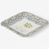 Italiaans Vrijgezellenfeest papier Bord (Gebogen)