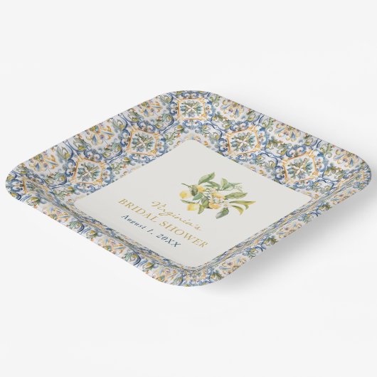 Italiaans Vrijgezellenfeest papier Bord (Gebogen)