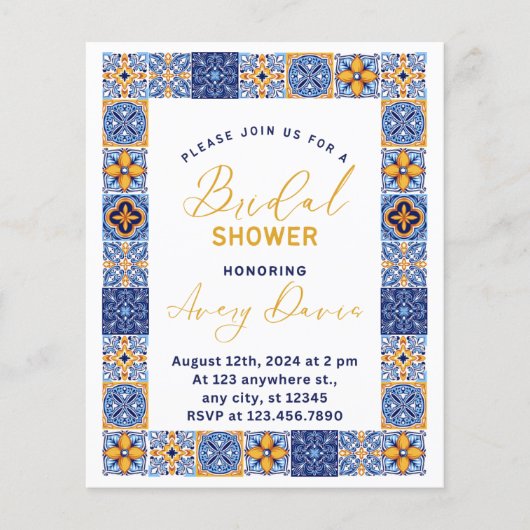 Italiaans Vrijgezellenfeest voor bleekgeel zomerbu (Voorkant)