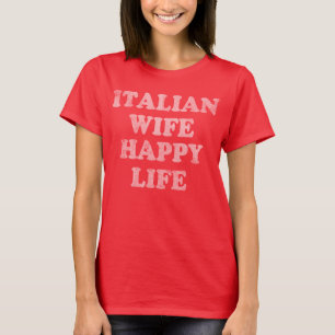  Italiaans vrolijk leven T-shirt