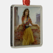  Italiaans Water-Carrier Meisje Metalen Ornament (Rechts)