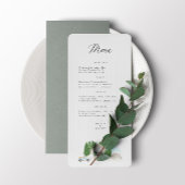 Italiaans watercolor huis bruiloft   menu