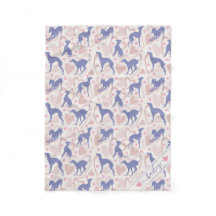 Italiaans windhound Hearts Periwinkle Pattern Name