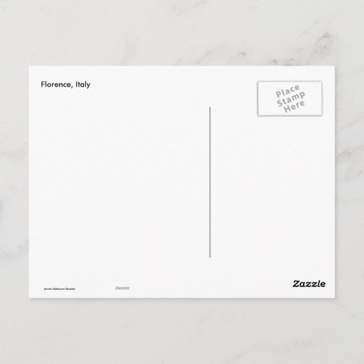 Italiaans winkelbedrijf Fashionable Florence Itali Briefkaart (Achterkant)