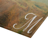 Italiaans zijdemonogram snijvlak snijplank (Hoek)