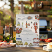 Italiaans Zomer Waterverf Trouwmenu Menu