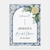 Italiaans zomerse bruidsshower bord van acryl (Voorkant)