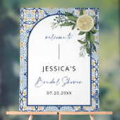 Italiaans zomerse bruidsshower bord van acryl (Neutraal)