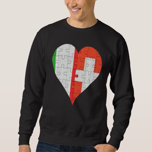 Italiaans Zwitsers vlaggenhart Trui (Voorkant)
