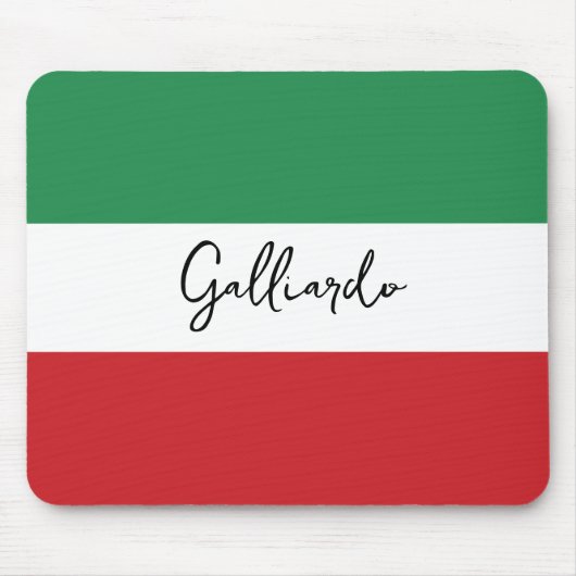 Italiaanse Aangepaste Familienaam Muismat (Voorkant)