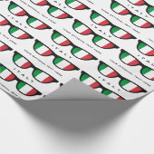 Italiaanse aangepaste tekst- en kleurcadeauomloop  cadeaupapier (Hoek)