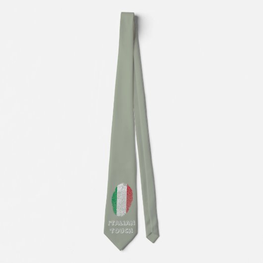 Italiaanse aanraakvingerafdruk stropdas (Voorkant)