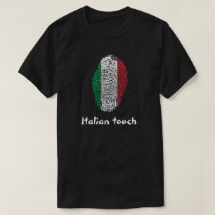 Italiaanse aanraakvingerafdruk t-shirt