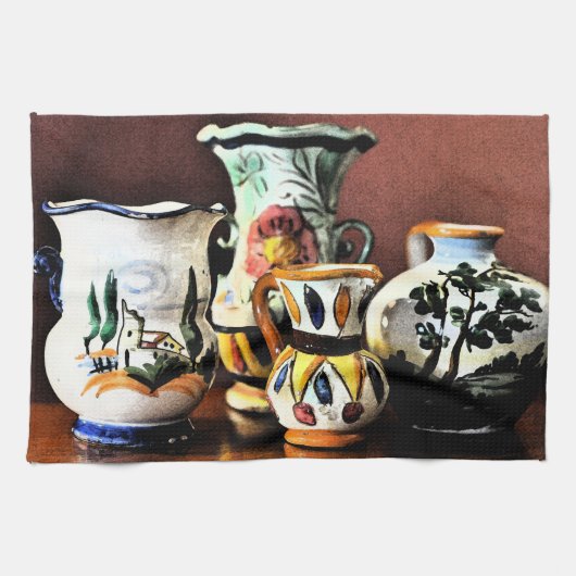 Italiaanse aardewerk theedoek (Horizontaal)