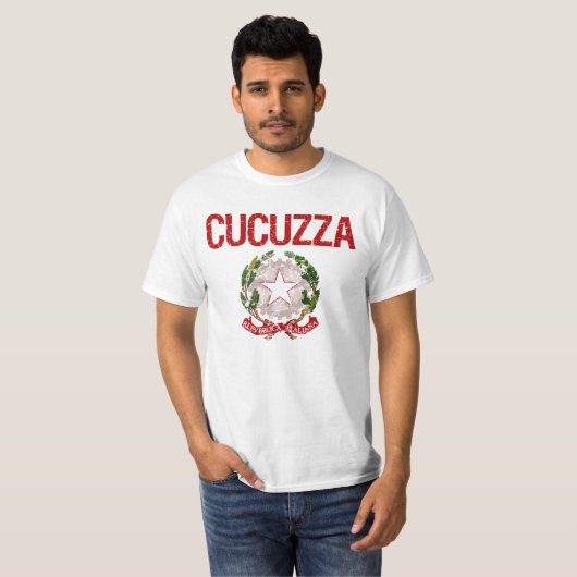 Italiaanse achternaam Cucuzza T-shirt (Voorkant volledig)