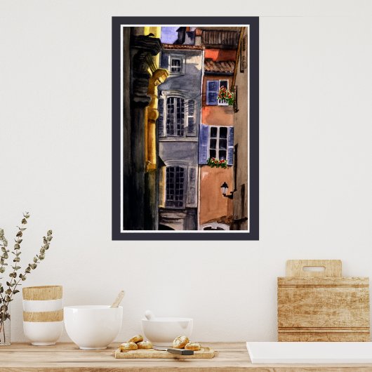 Italiaanse achtertuin poster (Keuken)