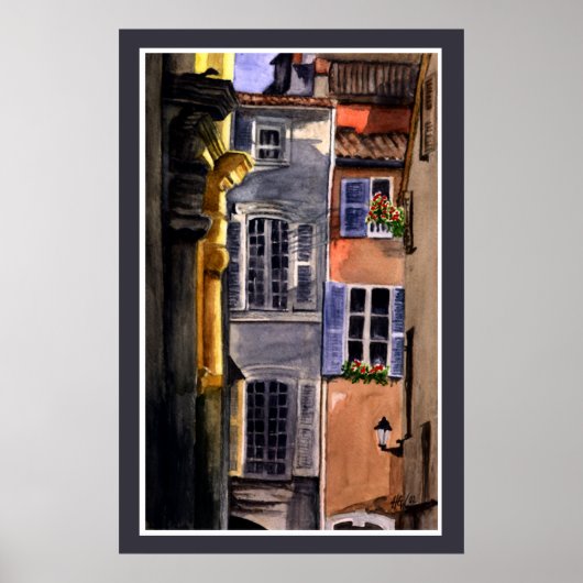 Italiaanse achtertuin poster (Voorkant)