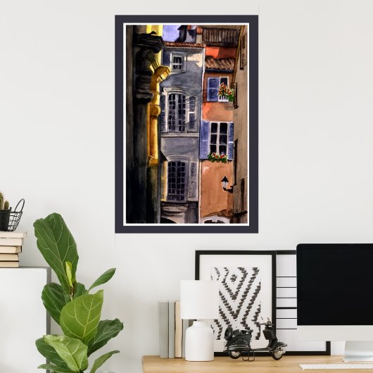 Italiaanse achtertuin poster (Thuiskantoor)