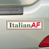 Italiaanse AF Funny Bumpersticker (Op auto)