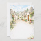Italiaanse Alberobello That's Amore Bruiloftsfeest Kaart (Achterkant)