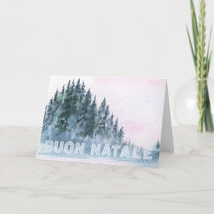 * Italiaanse Alpen Buon Natale Kerst Kaart