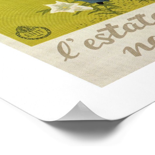  Italiaanse Alpen-reisposter (Zuid-Tirol) Poster (Hoek)