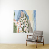 Italiaanse Amalfi kust Italië Middellandse Zee Wandkleed (In Situ (horizontaal))