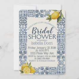 Italiaanse Amalfi-kust Thema Aangepaste Bruidsdouc Feestdagenkaart