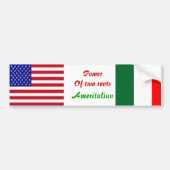 Italiaanse amerikaanse bumpersticker (Voorkant)