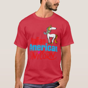 Italiaanse Amerikaanse Eenhoorn 3 T-shirt