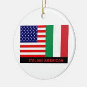 ITALIAANSE/AMERIKAANSE FLAGS CHRISTMAS ORNAMENT (Links)